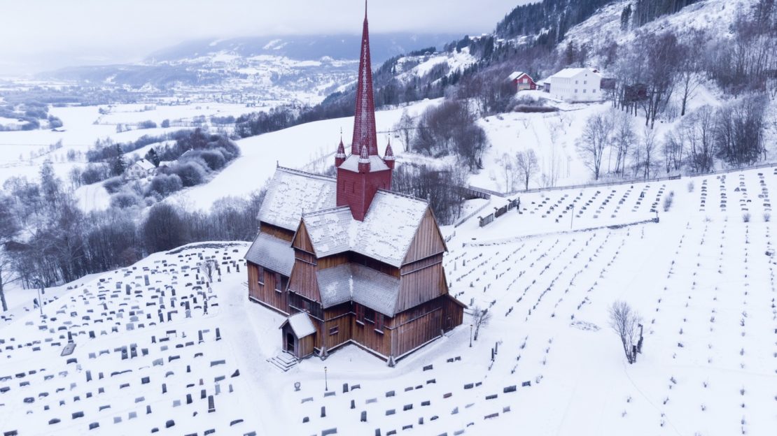 Eglise en bois en Norvège