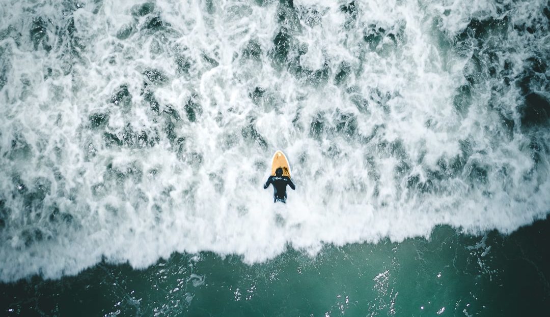 Surfer Huntington Beach California DJI Mavic 2 Pro