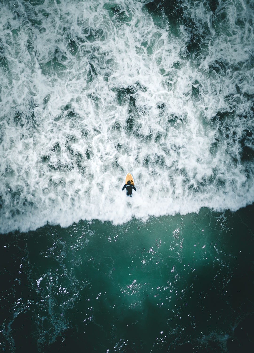 Surfer Huntington Beach California DJI Mavic 2 Pro